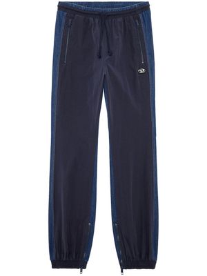 Diesel pantalon de jogging P-Bright à patch logo - Bleu