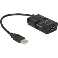 Delock USB-kabel USB 2.0 USB-A stekker, USB-A bus 0.15 m Zwart 62588 - thumbnail