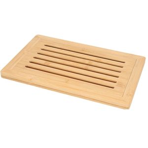 Excellent Houseware - Brood snijplank met kruimel opvangbak - bamboe hout - 38 x 24 x 2 cm - Snijplanken