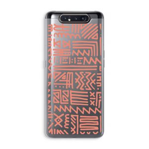 Marrakech Pink: Samsung Galaxy A80 Transparant Hoesje