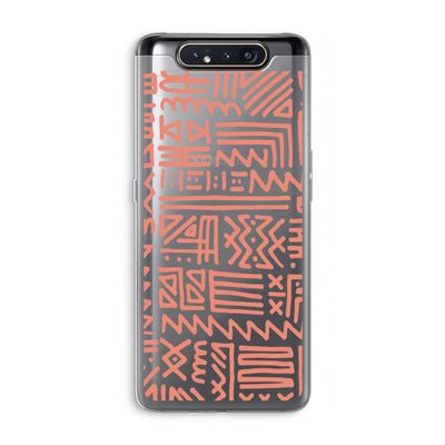 Marrakech Pink: Samsung Galaxy A80 Transparant Hoesje