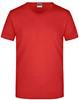 James & Nicholson JN912 Men´s Slim Fit V-T - Red - XXL