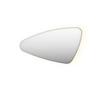 Spiegel Organisch INK SP23 120x70 cm Met Verlichting en Spiegelverwarming Links Geborsteld RVS
