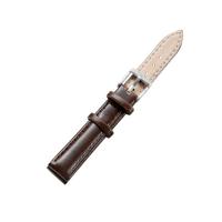 CAGARNY eenvoudige Fashion horloges Band zilveren gesp-lederen horlogebandje breedte: 14mm(Brown)