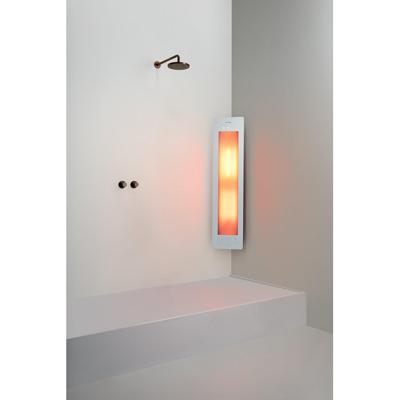 Sunshower Round Medium One infrarood opbouw incl. installatieset hoek 140x33x25cm White M0500-M0101-SML0800