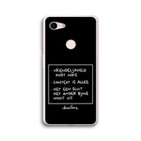 Mijn Motto's: Google Pixel 3 XL Transparant Hoesje