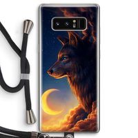 Night Guardian: Samsung Galaxy Note 8 Transparant Hoesje met koord