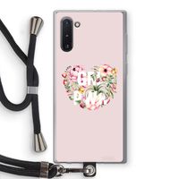 GRL PWR Flower: Samsung Galaxy Note 10 Transparant Hoesje met koord