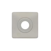 Intersteel Rozet vierkant 2-weg veerconstructie met 7mm nokken 50x50x8mm staal - RVS