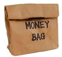 Gifts Amsterdam spaarzak Money Bag 12 x 17 cm wasbaar papier bruin - thumbnail
