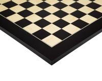 45 cm Gelakt Zwart Anegre Luxe Schaakbord