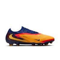 Nike Phantom 6 Low Haaland Pro Gras Voetbalschoenen (FG) Donkerblauw Oranje Geel Rood
