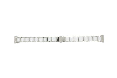 Boccia horlogeband 3261-01 Staal/Silicoon Zilver 16mm
