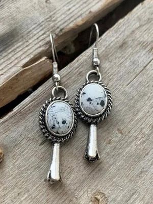 Vintage Turkoois Kort oorbellen Verdrietig Etnisch Stijl Vintage Turkoois Kort oorbellen Verdrietig Etnisch Stijl