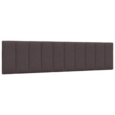 Hoofdbordkussen "Hanko" 200 cm stof donkerbruin