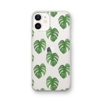 Monstera leaves: iPhone 12 Transparant Hoesje