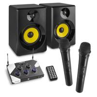 Vonyx AV520 Karaoke set voor volwassenen met Bluetooth en 2x draadloze - thumbnail
