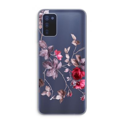 Mooie bloemen: Samsung Galaxy A03s Transparant Hoesje