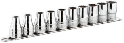 Facom 1/2&apos; doppensets op rail, metrische maten - S.40E