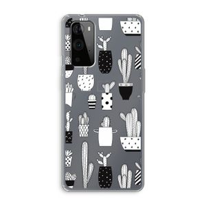 Cactusmotief: OnePlus 9 Pro Transparant Hoesje