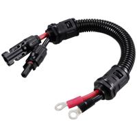 PV-stekker naar M6-ringkabelschoen kabellengte 250 mm TC-12195640 Zwart, Rood TRU COMPONENTS Inhoud: 1 stuk(s)