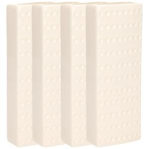 Waterverdamper - 6x - wit - keramiek - 400 ml - radiatorbak luchtbevochtiger - 7,4 x 18,6 cm