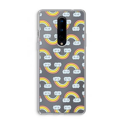 Regenboog: OnePlus 8 Transparant Hoesje