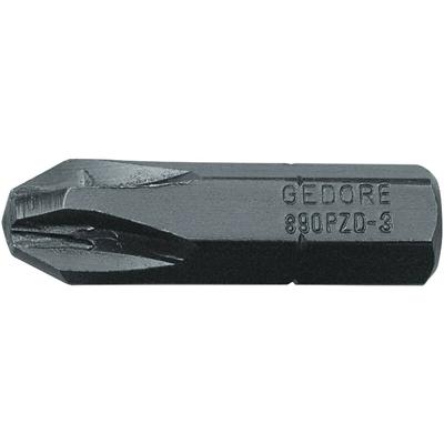 Gedore 890 PZD 3 6553410 Kruis-bit PZ 3 Chroom-vanadium speciaal staal Gebruineerd C 8 1 stuk(s)