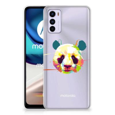 Motorola Moto G42 Telefoonhoesje met Naam Panda Color Motorola Moto G42 Telefoonhoesje met Naam Panda Color