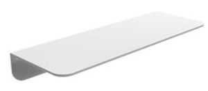 SOLO douche planchet, wit maat: ca. 350 x 125 cm gemaakt van melamin inkl. schroeven en kleefstof voor bevestiging eenvoudige installatie dankzij zelfklevende pad - inclusief lijm kit lijm -
