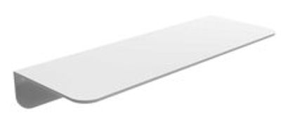 SOLO douche planchet, wit maat: ca. 350 x 125 cm gemaakt van melamin inkl. schroeven en kleefstof voor bevestiging eenvoudige installatie dankzij zelfklevende pad - inclusief lijm kit lijm -