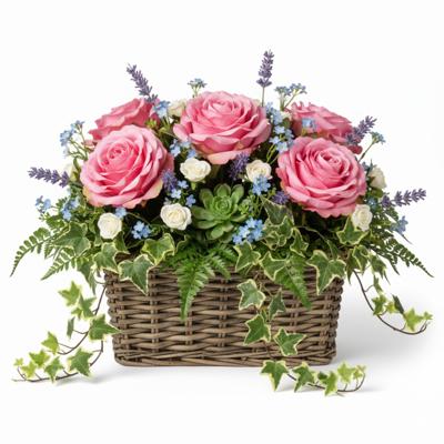 VD Leeden Plantenmand Klassiek - bruin - rechthoek - 39 x 39 x 20 cm - rotan - gevlochten riet VD Leeden Plantenmand Klassiek - bruin - rechthoek - 39 x 39 x 20 cm - rotan - gevlochten riet