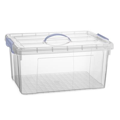 Opslagbox AZUL serie - met deksel - transparant - 34 liter - 53 x 39 x 25 cm - kunststof