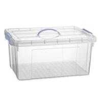 Opslagbox AZUL serie - met deksel - transparant - 34 liter - 53 x 39 x 25 cm - kunststof
