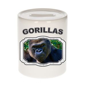 Dieren liefhebber stoere gorilla spaarpot - gorilla apen cadeau   -