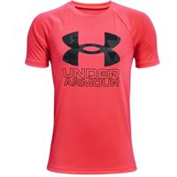 T-Shirt met Korte Mouwen voor kinderen Under Armour Tech Hybrid Rood Maat 14-16 Jaar