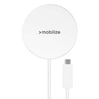 Mobilize Magnetic Wireless Charger Magsafe Compatible 25W Qi2.2 White Aluminium