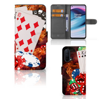 OnePlus Nord CE 5G Wallet Case met Pasjes Casino - thumbnail