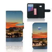 Samsung Galaxy Xcover 4 | Xcover 4s | Telefoonhoesje | Met pasjeshouder | Olifanten