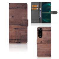 Sony Xperia 5III | Book Style Case | Old Wood
