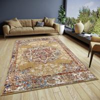 Vloerkleed Maderno - Goud maat: 240x80cm - materiaal: Polypropyleen - Dekbed-Discounter.nl