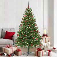 VidaXL Kerstboom met 300 led met standaard groen 180 cm pe