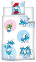 Dekbedovertrek smurfen katoen 140 x 200 cm 63x63cm