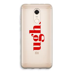 Ugh: Xiaomi Redmi 5 Transparant Hoesje