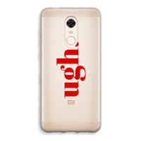 Ugh: Xiaomi Redmi 5 Transparant Hoesje - thumbnail