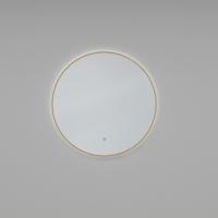 Wiesbaden Novi Ronde Dimbare LED Badkamerspiegel 100cm - Geborsteld Messing