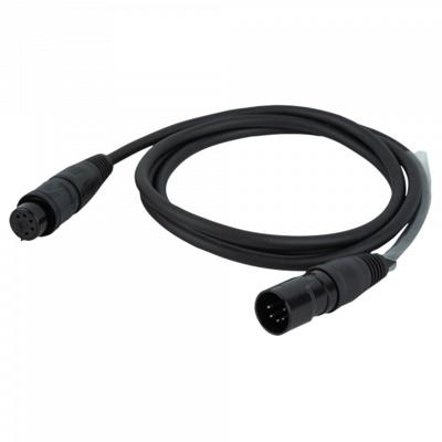 DAP FLR75 IP65 XLR DMX kabel 5-polig 1,5 m