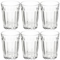 Set van 6x stuks water/sap glazen Lorenz 250 ml van glas   -