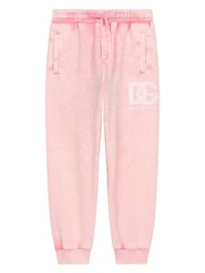 Dolce & Gabbana Kids logo-print cotton track pants - Rose