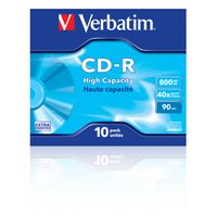 Verbatim 43428 CD-R 90 disc 800 MB 10 stuk(s) Jewelcase